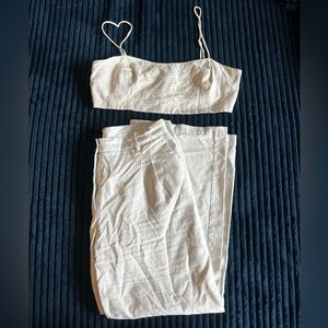 Cream Linen Set